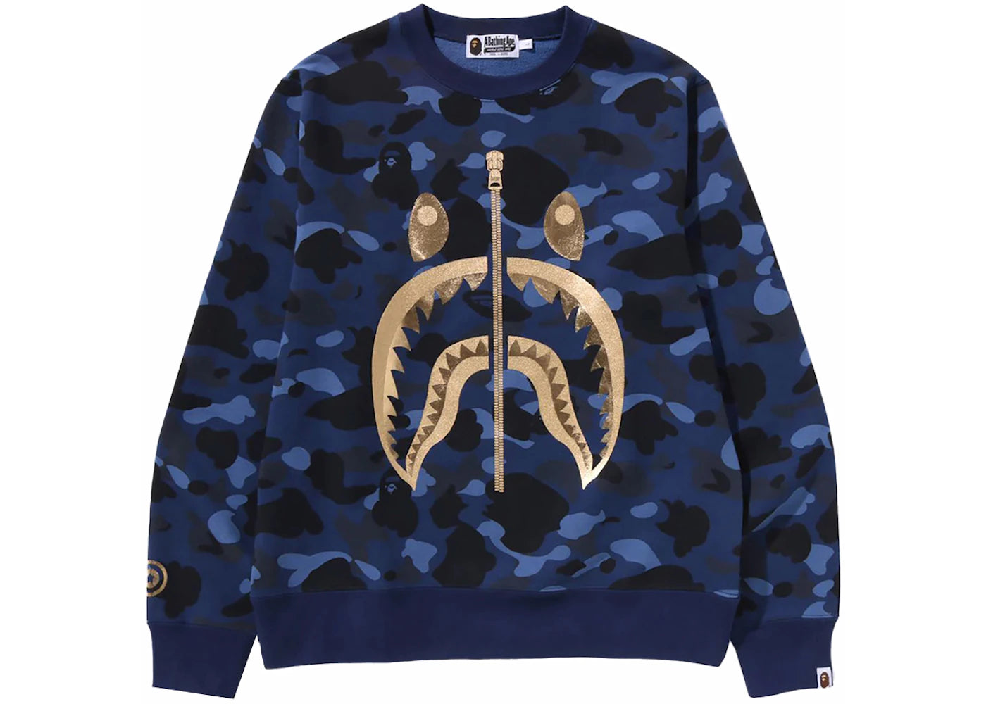 BAPE Color Camo Shark Crewneck (SS24) Navy