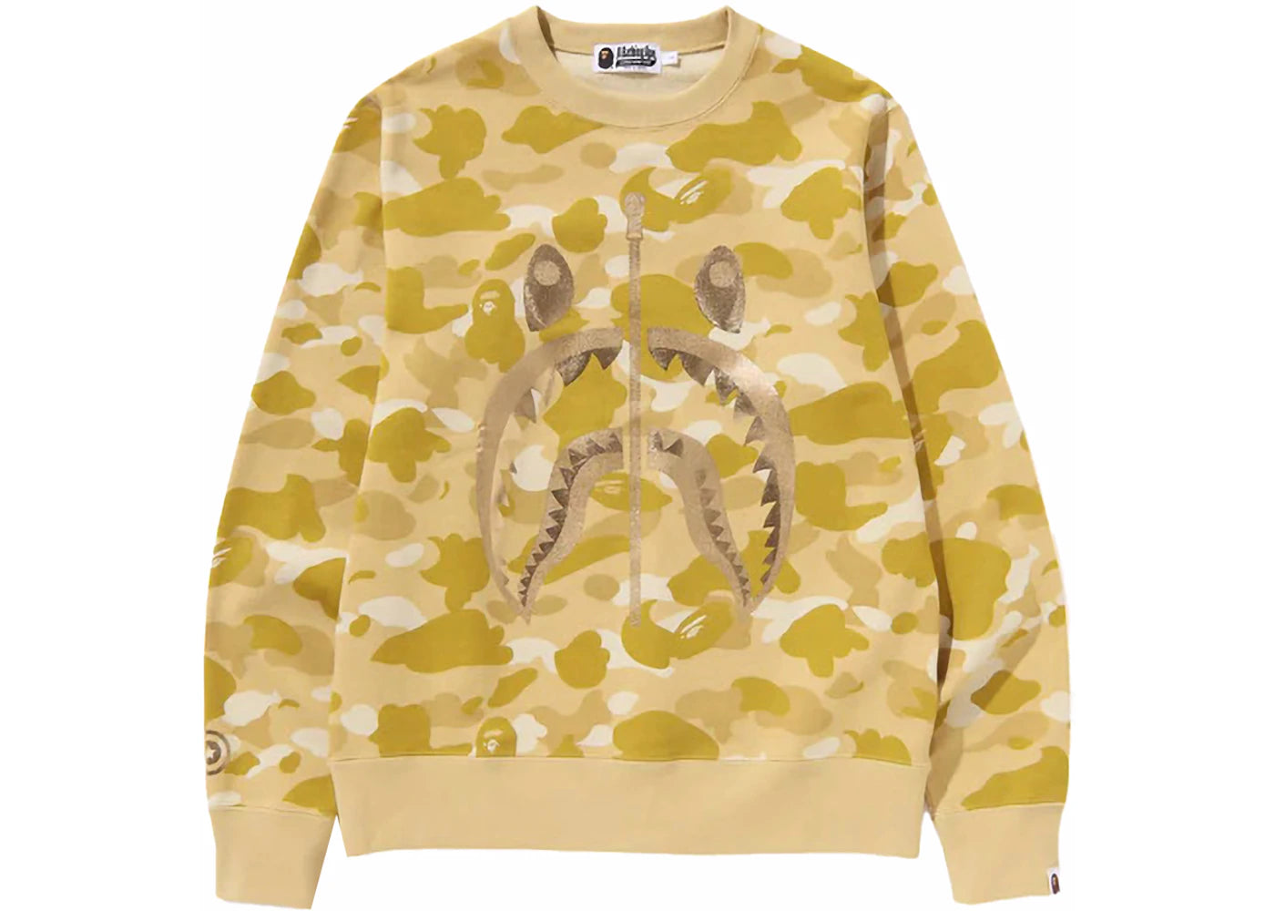 BAPE Color Camo Shark Crewneck (SS24) Yellow