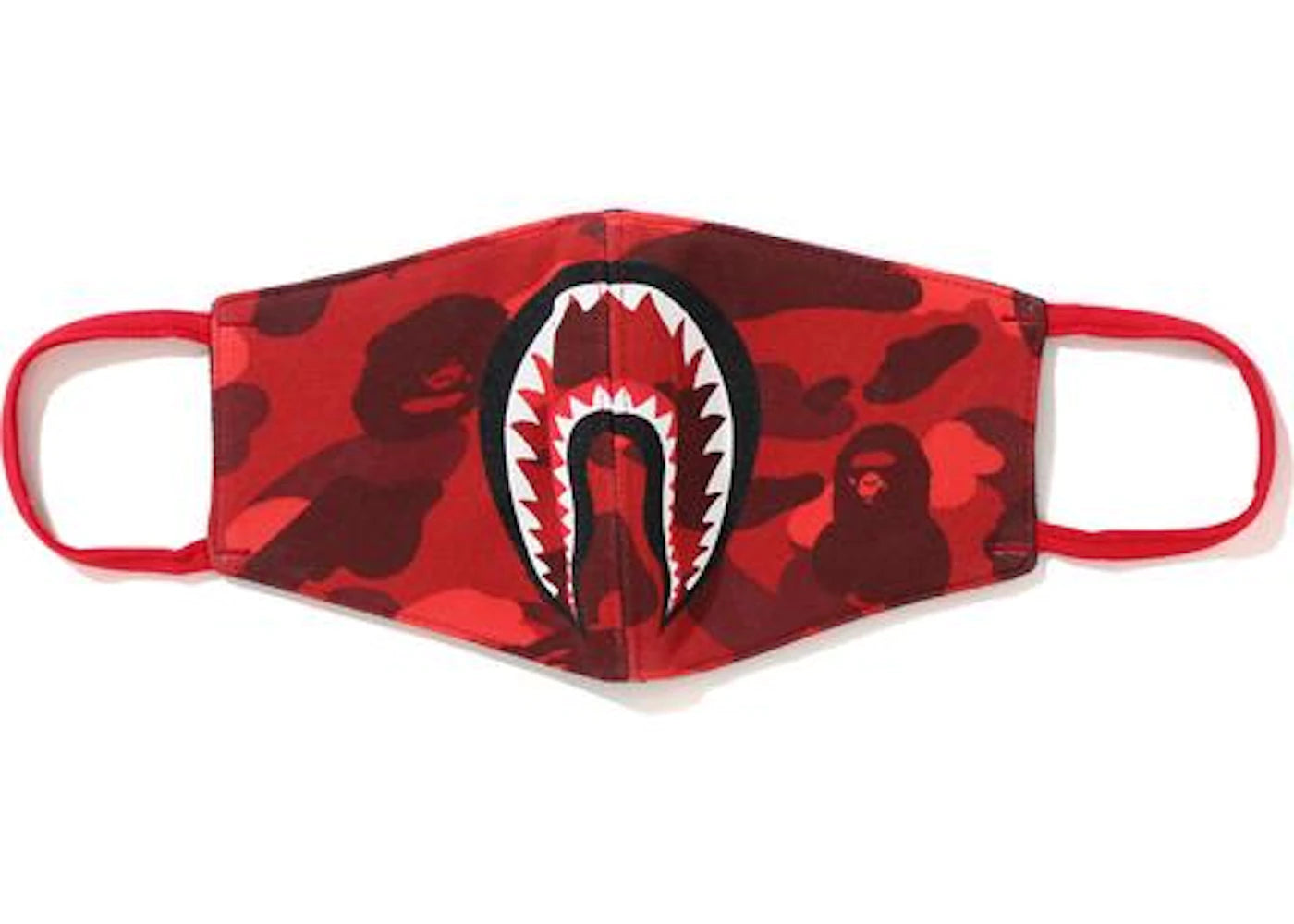 BAPE Color Camo Shark Mask Red/Burgundy