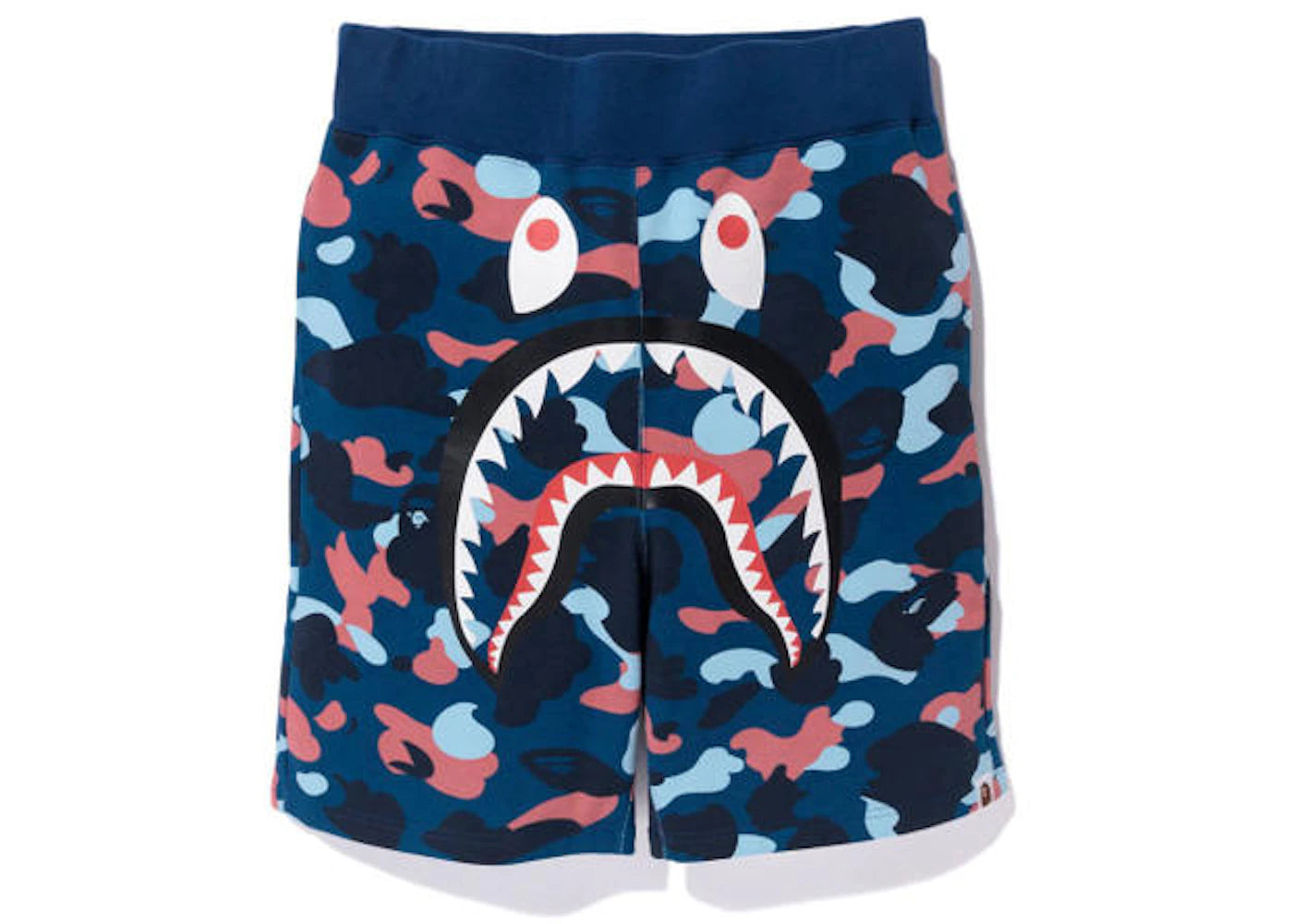 BAPE Color Camo Shark Sweat Shorts Multi