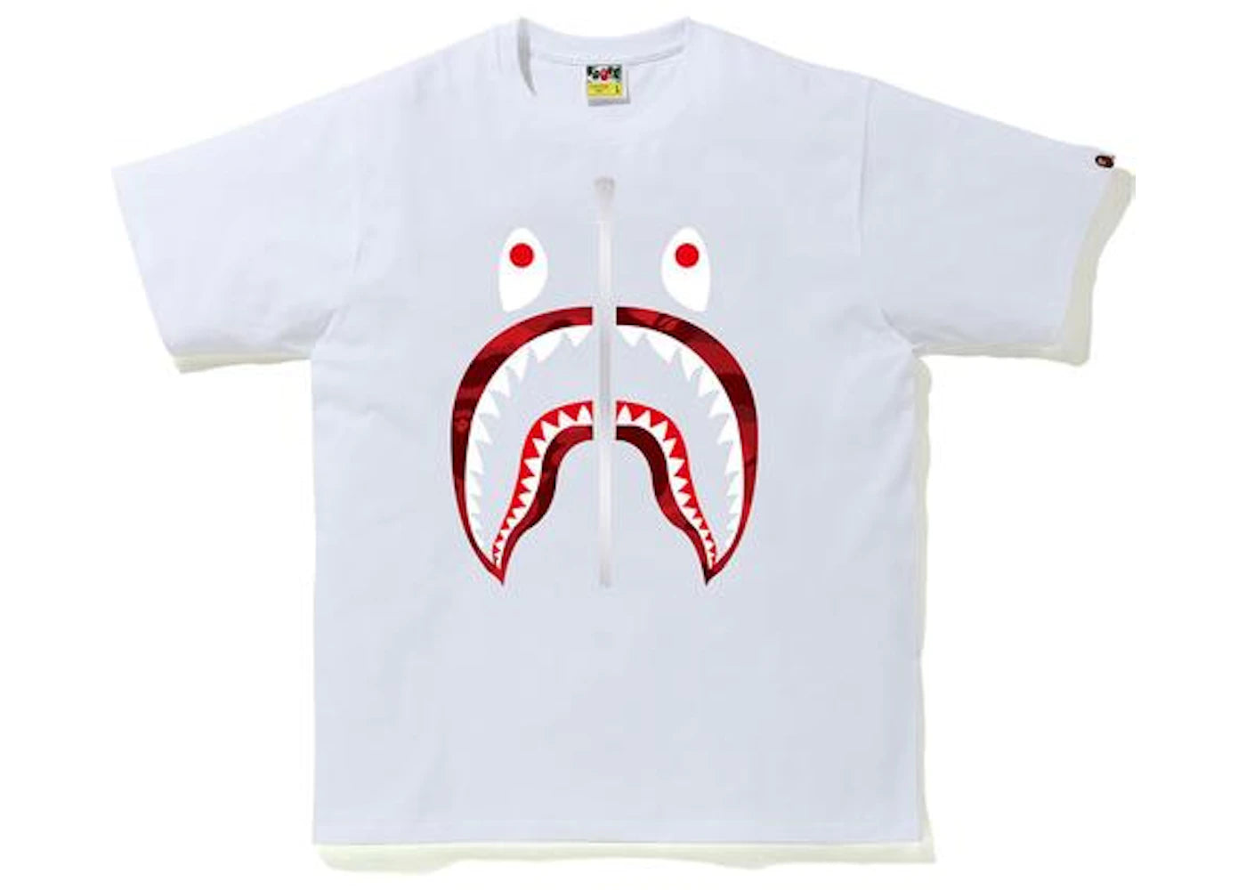 BAPE Color Camo Shark T-Shirt (SS20) White/Red