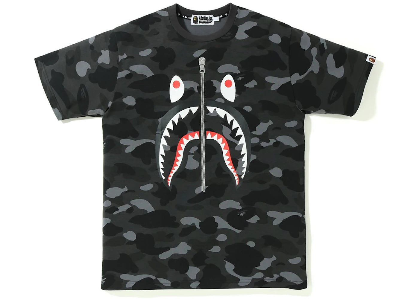 BAPE Color Camo Shark Tee Black