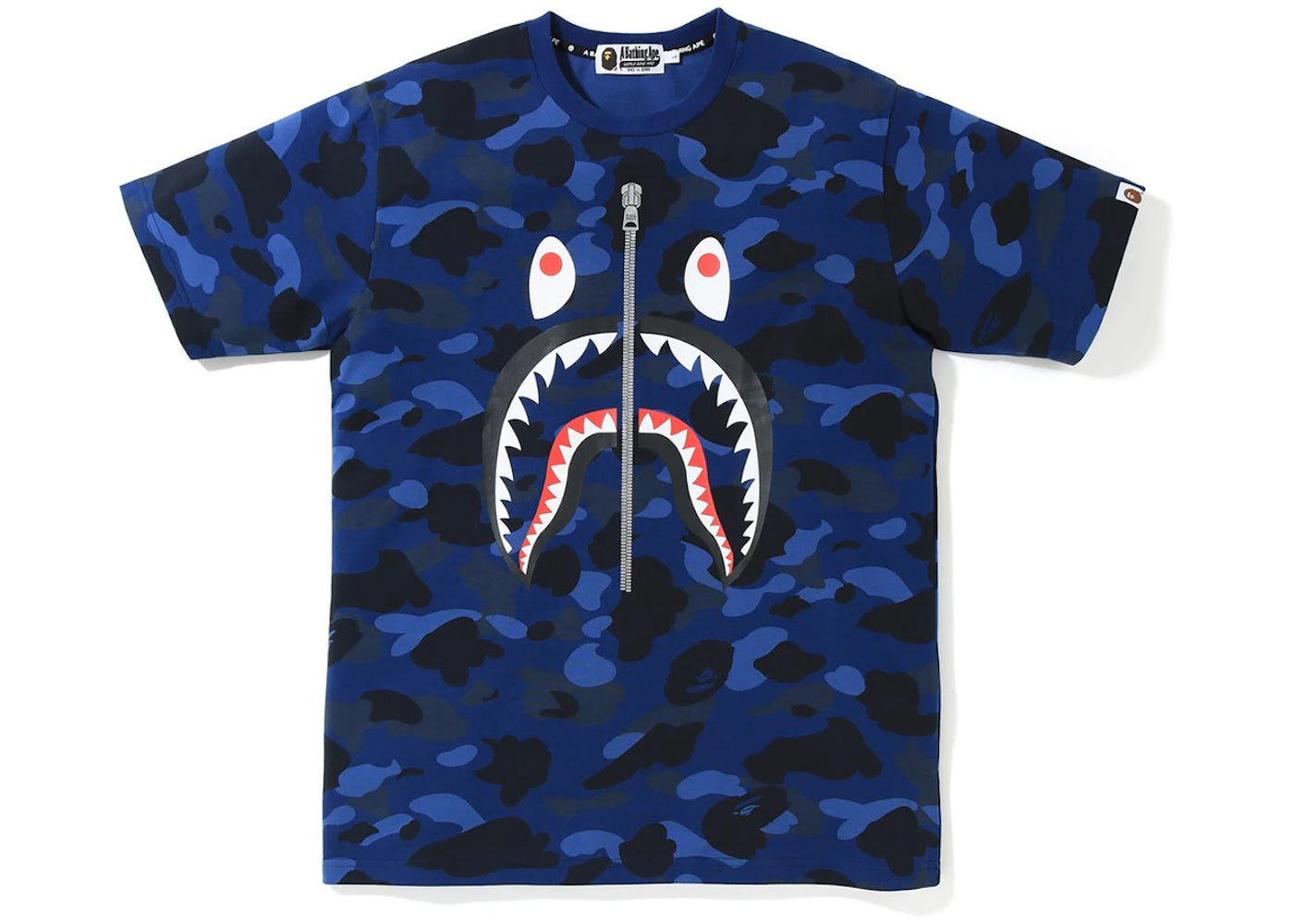 BAPE Color Camo Shark Tee Blue