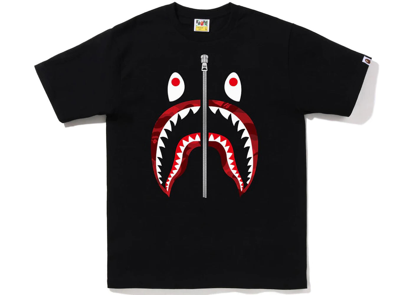 BAPE Color Camo Shark Tee (FW22) Black Red
