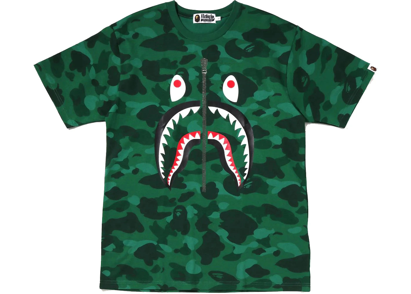 BAPE Color Camo Shark Tee Green