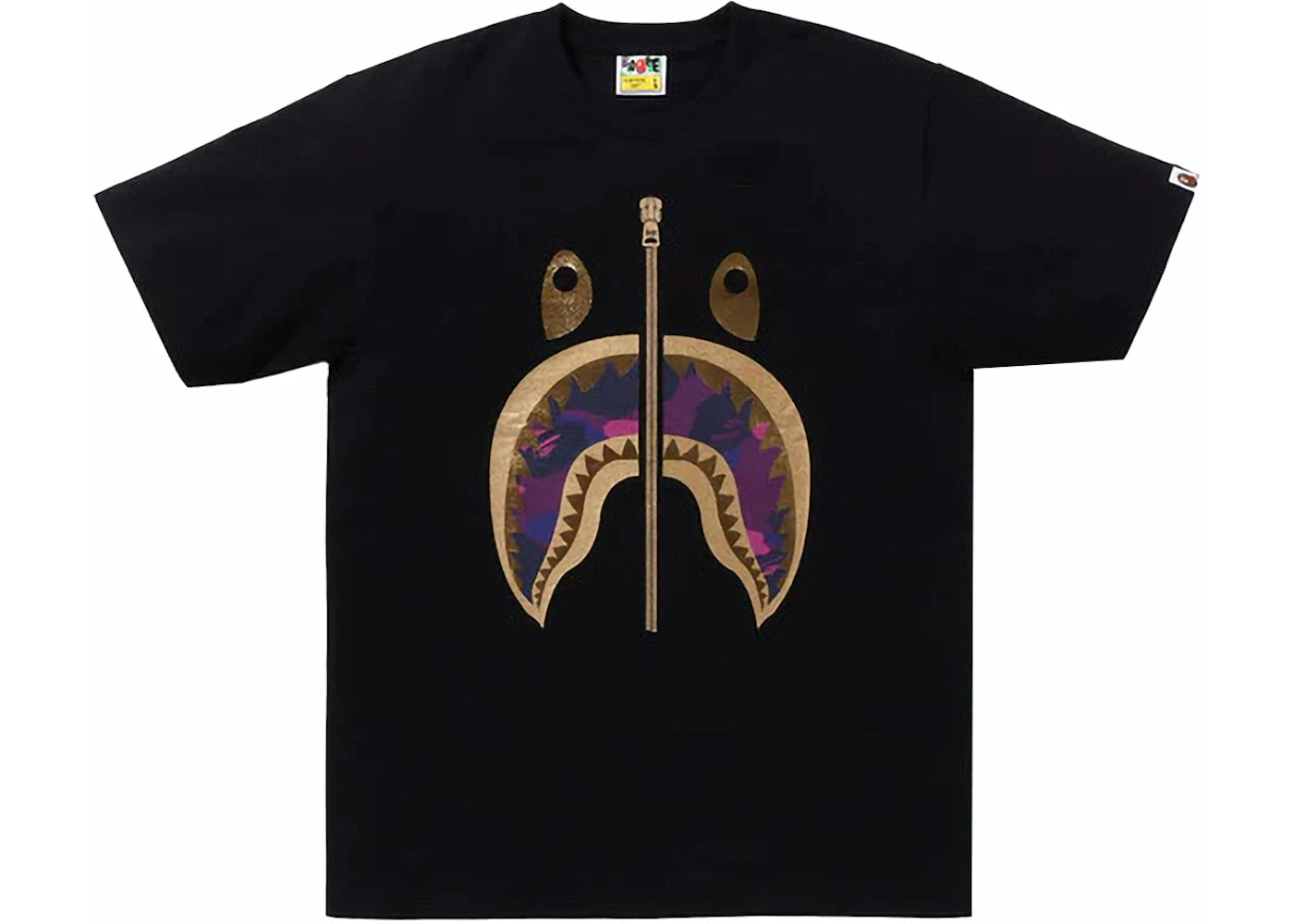 BAPE Color Camo Shark Tee (SS24) Black/Purple