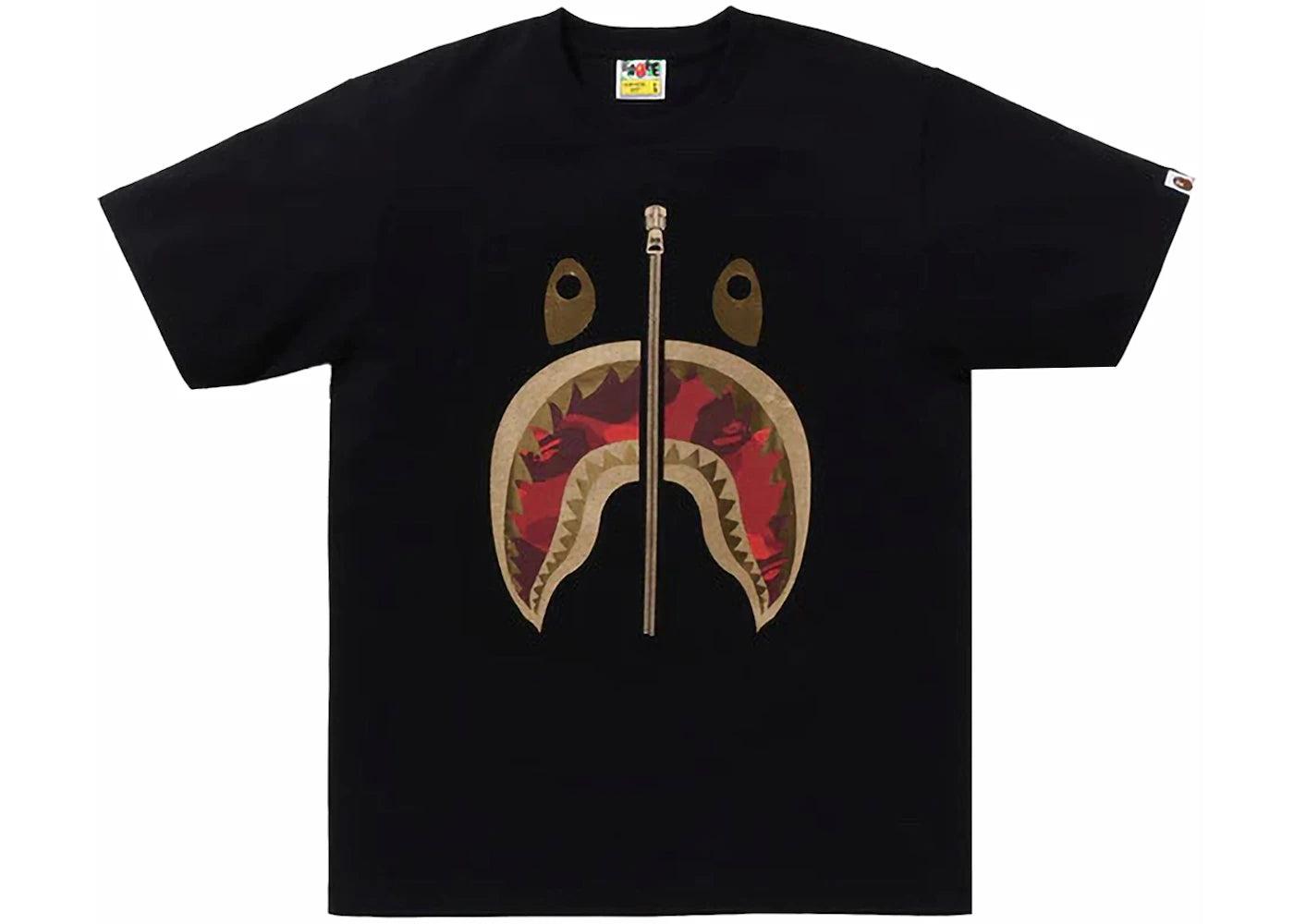 BAPE Color Camo Shark Tee (SS24) Black/Red