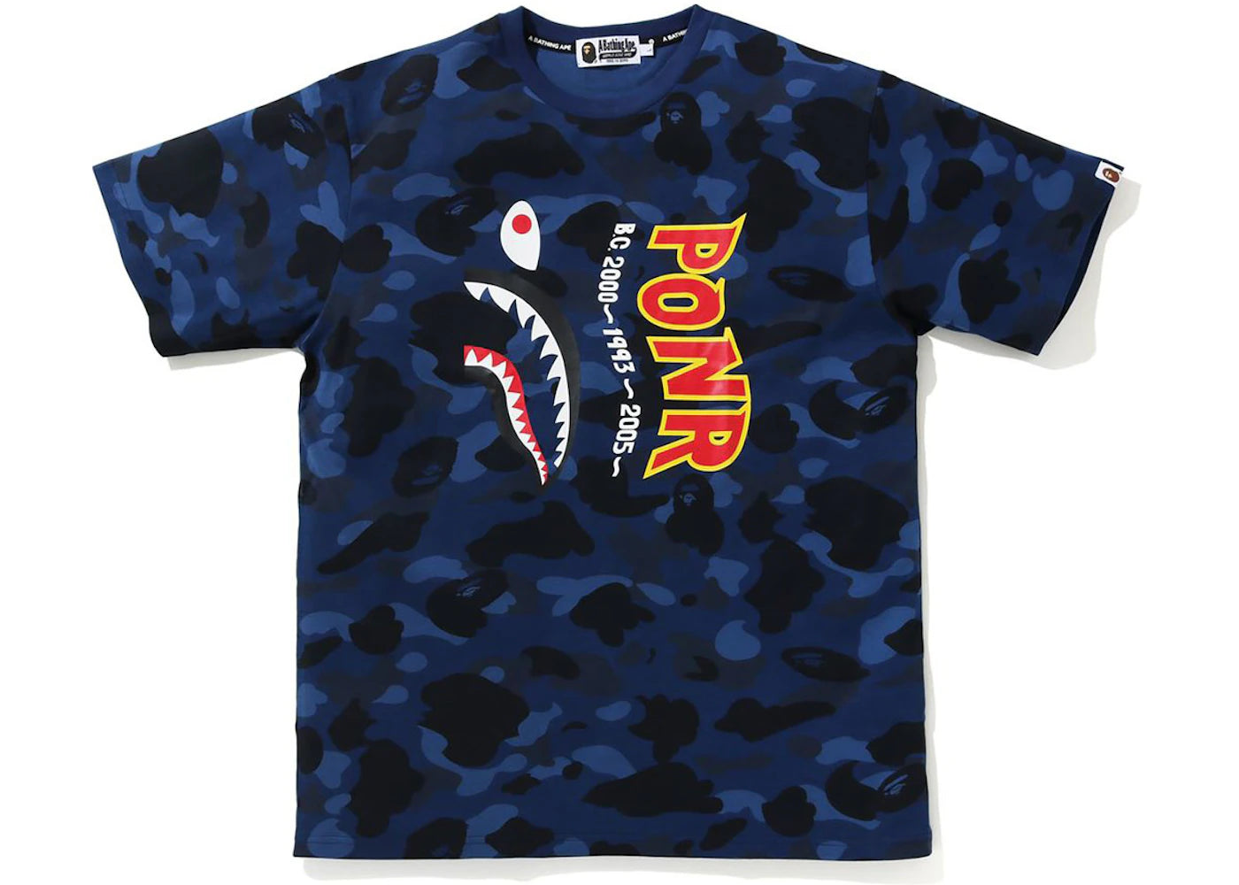 BAPE Color Camo Shark Wide Tee Blue