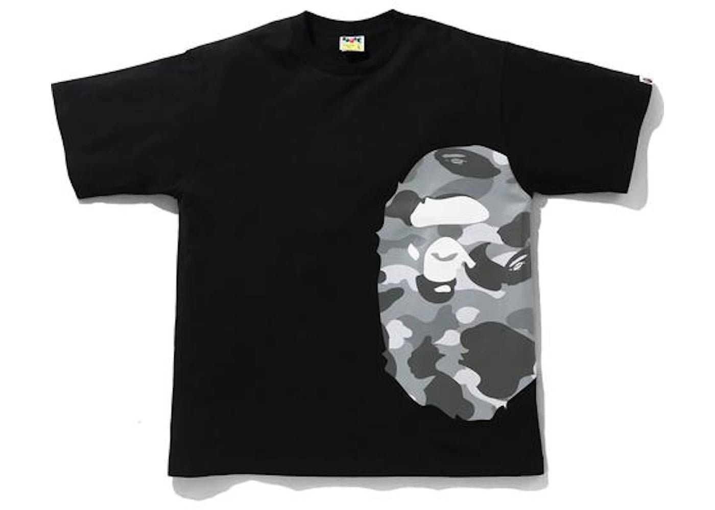 BAPE Color Camo Side Big Ape Head Relaxed Tee Black/Gray