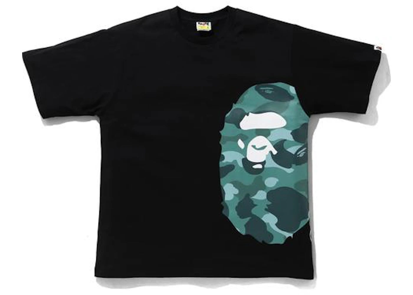 BAPE Color Camo Side Big Ape Head Relaxed Tee Black/Green