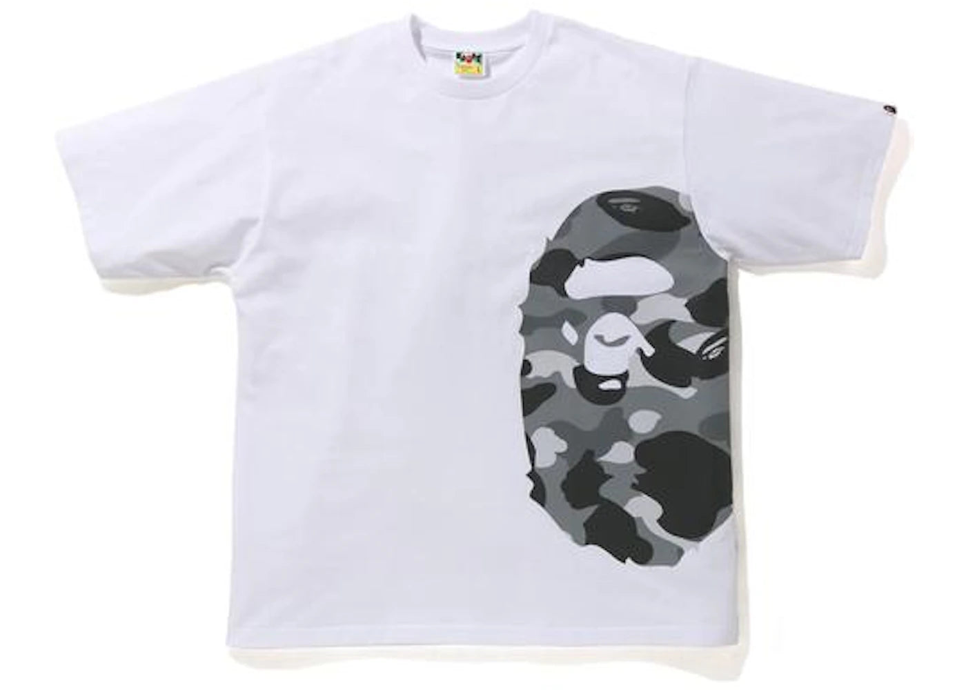 BAPE Color Camo Side Big Ape Head Relaxed Tee White/Gray