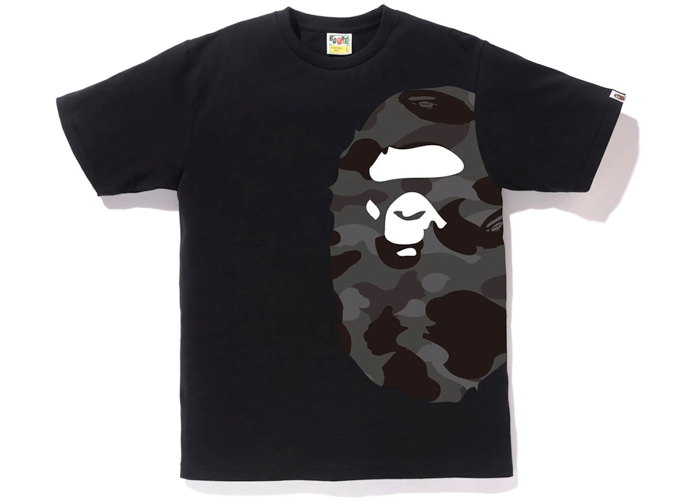 BAPE Color Camo Side Big Ape Head Tee Black/Black