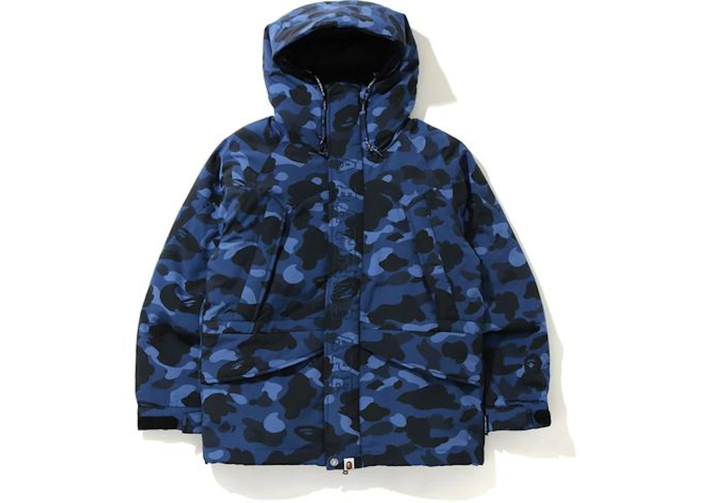 BAPE Color Camo Snowboard Down Jacket Navy