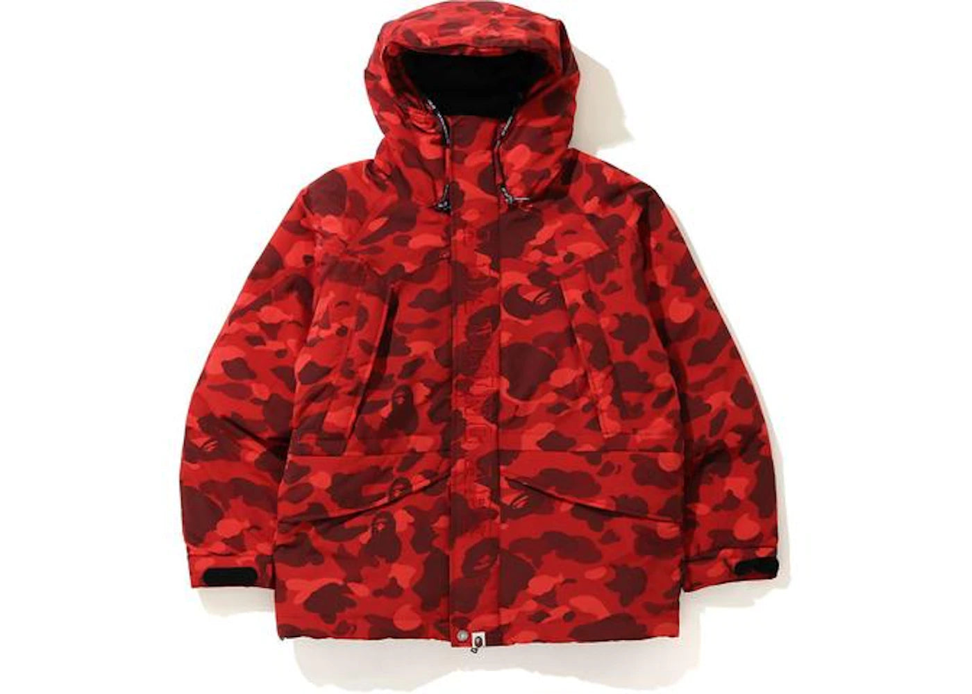 BAPE Color Camo Snowboard Down Jacket Red