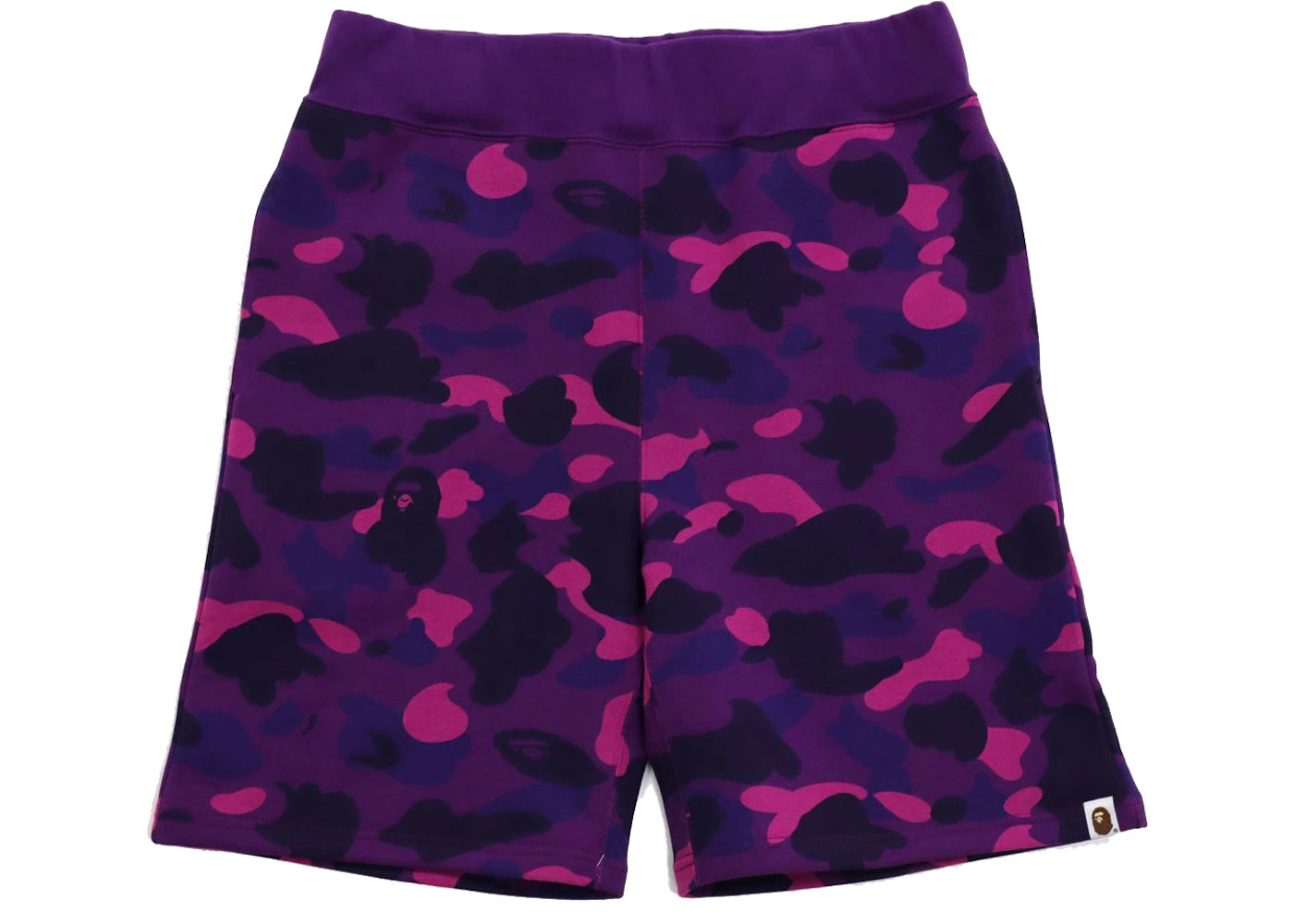 BAPE Color Camo Sweat Shorts (FW21) Purple