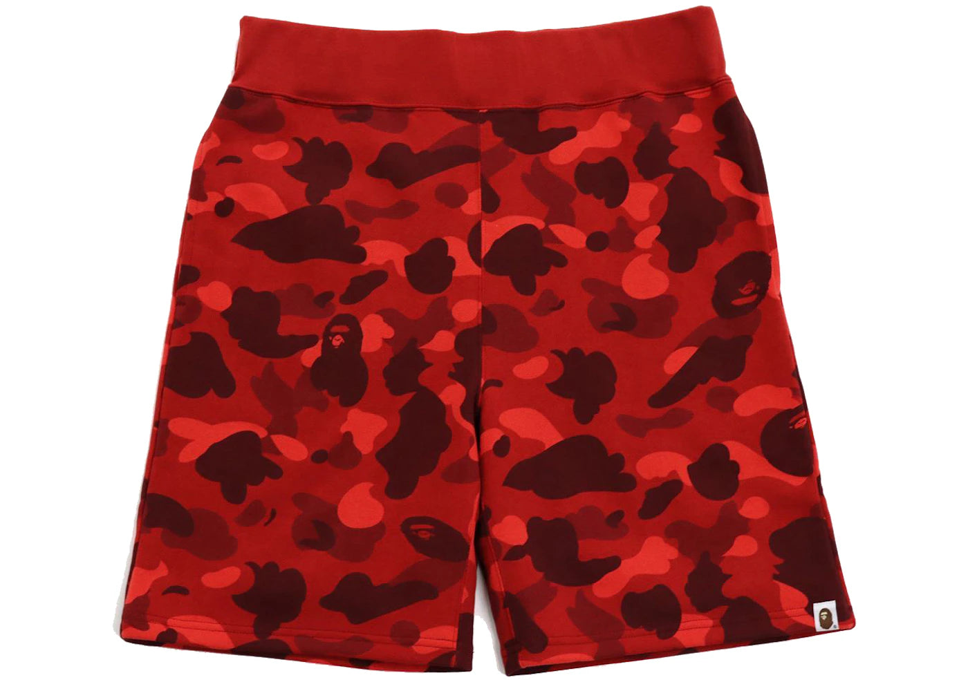 BAPE Color Camo Sweat Shorts (FW21) Red