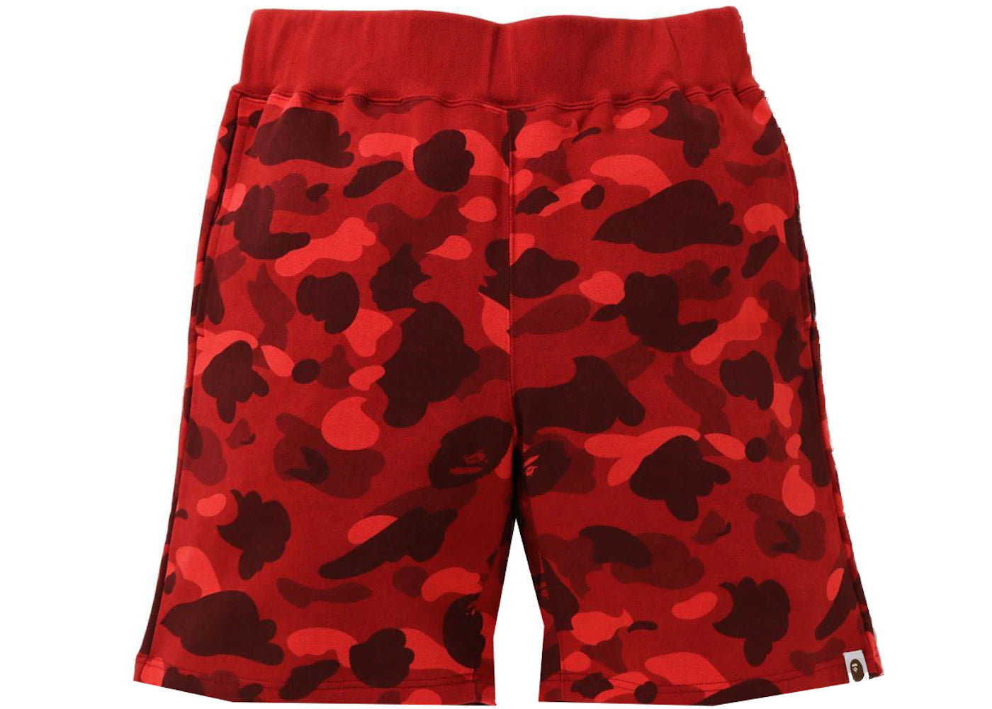 BAPE Color Camo Sweat Shorts (SS21) Red