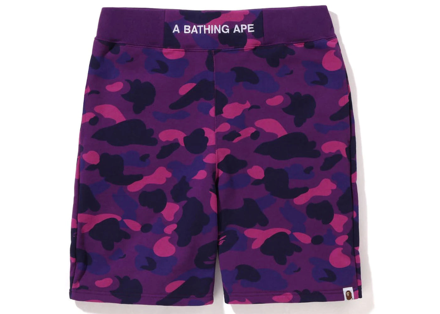 BAPE Color Camo Sweat Shorts (SS22) Purple