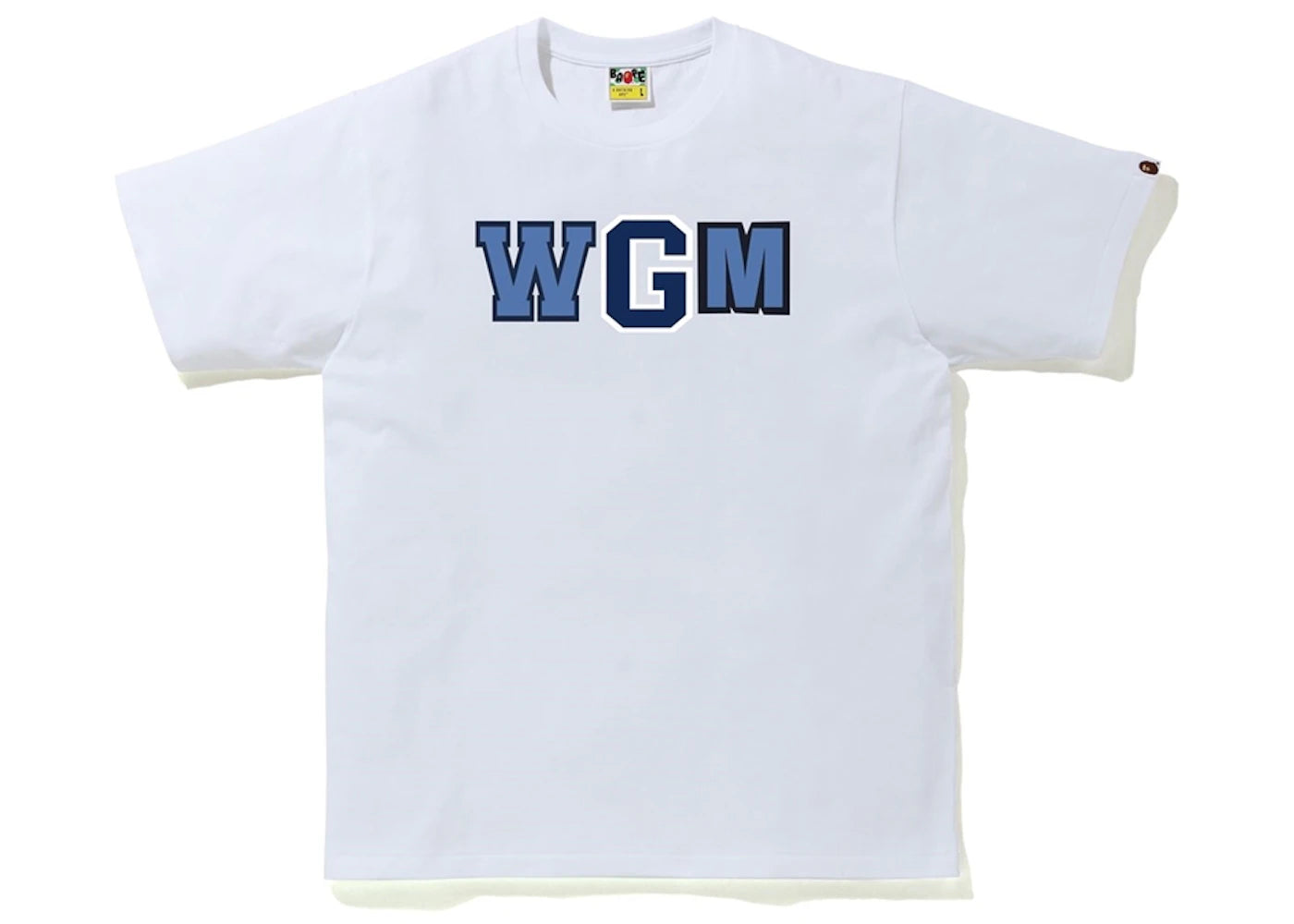 BAPE Color Camo WGM Milo Shark Tee White/Blue