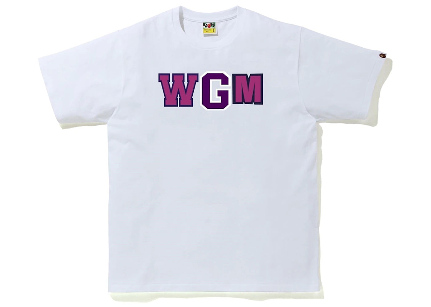 BAPE Color Camo WGM Milo Shark Tee White/Purple