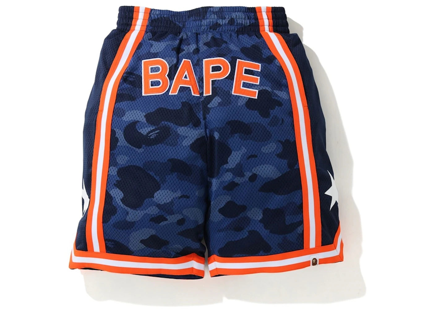 BAPE Color Camo Wide Basketball Shorts Navy