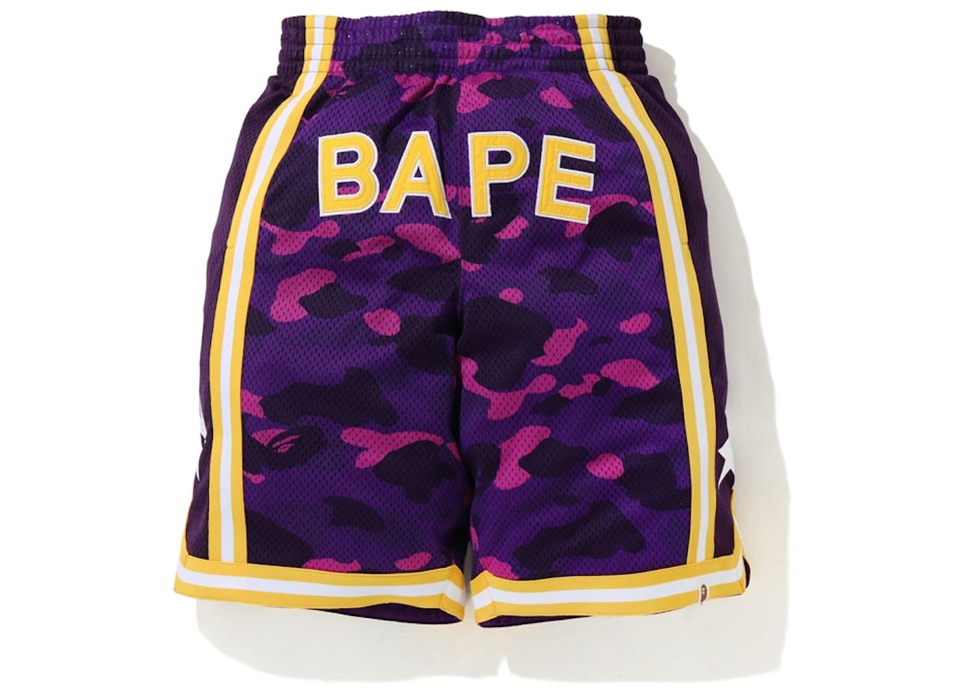 BAPE Color Camo Wide Basketball Shorts Purple