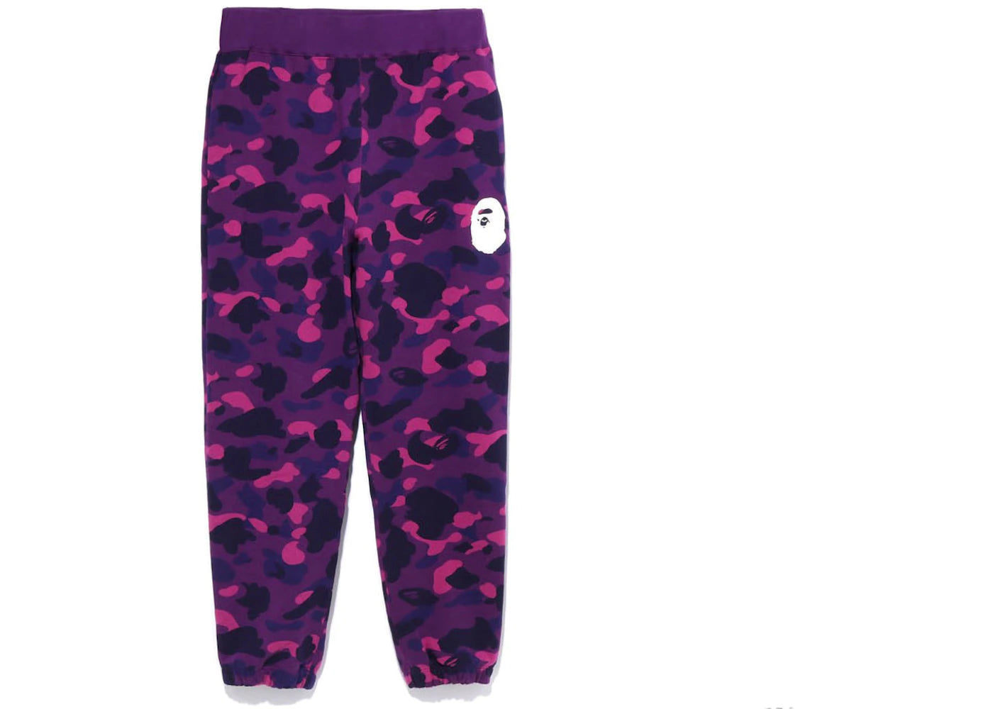 BAPE Color Camo Wide Fit Sweat Pants Purple