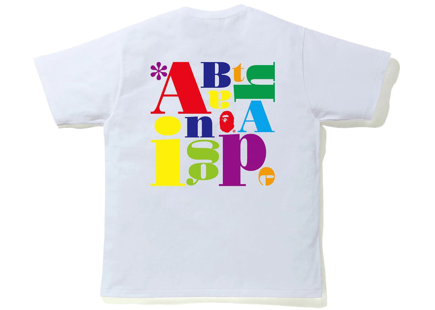 BAPE Colorful A Bathing Ape Logo Tee White