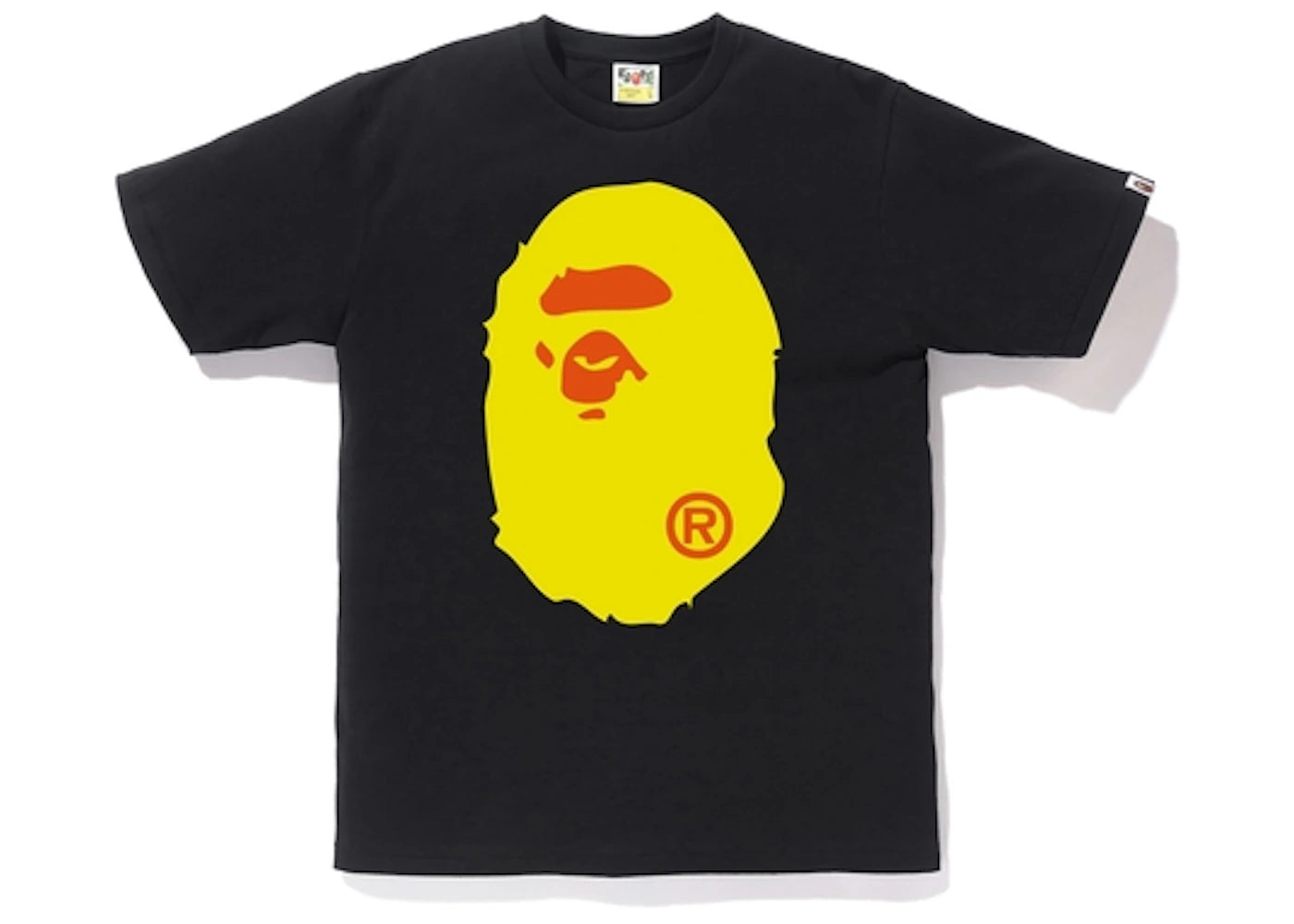 BAPE Colors Big Ape Head Tee Black/Yellow