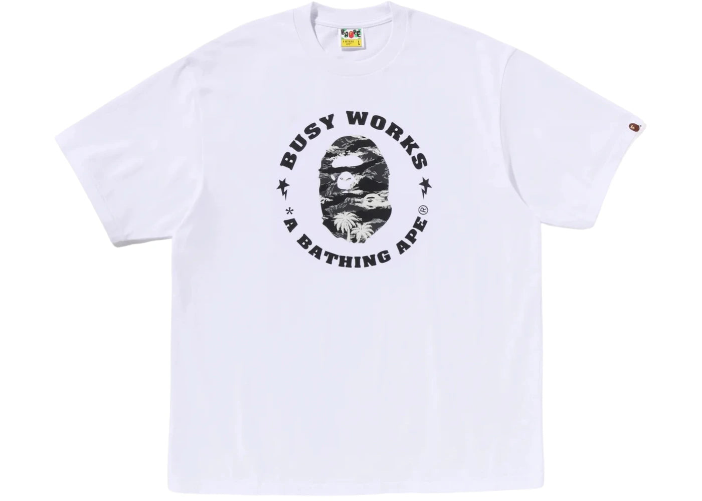 BAPE Colors Busy Works Sta Tee Tee White