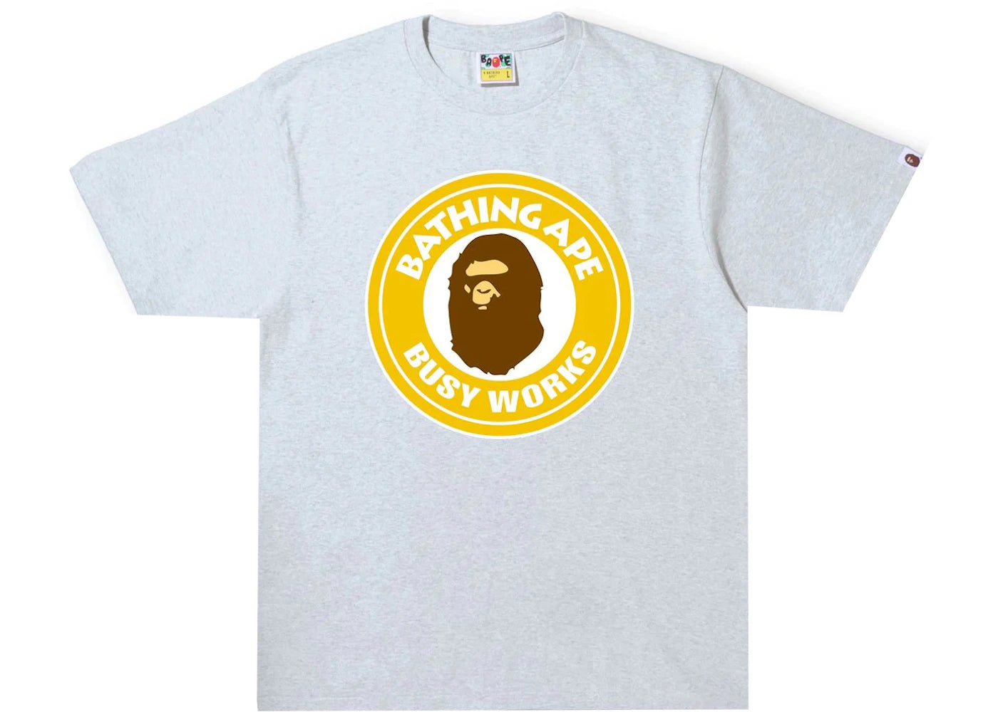 BAPE Colors Busy Works Tee Gray