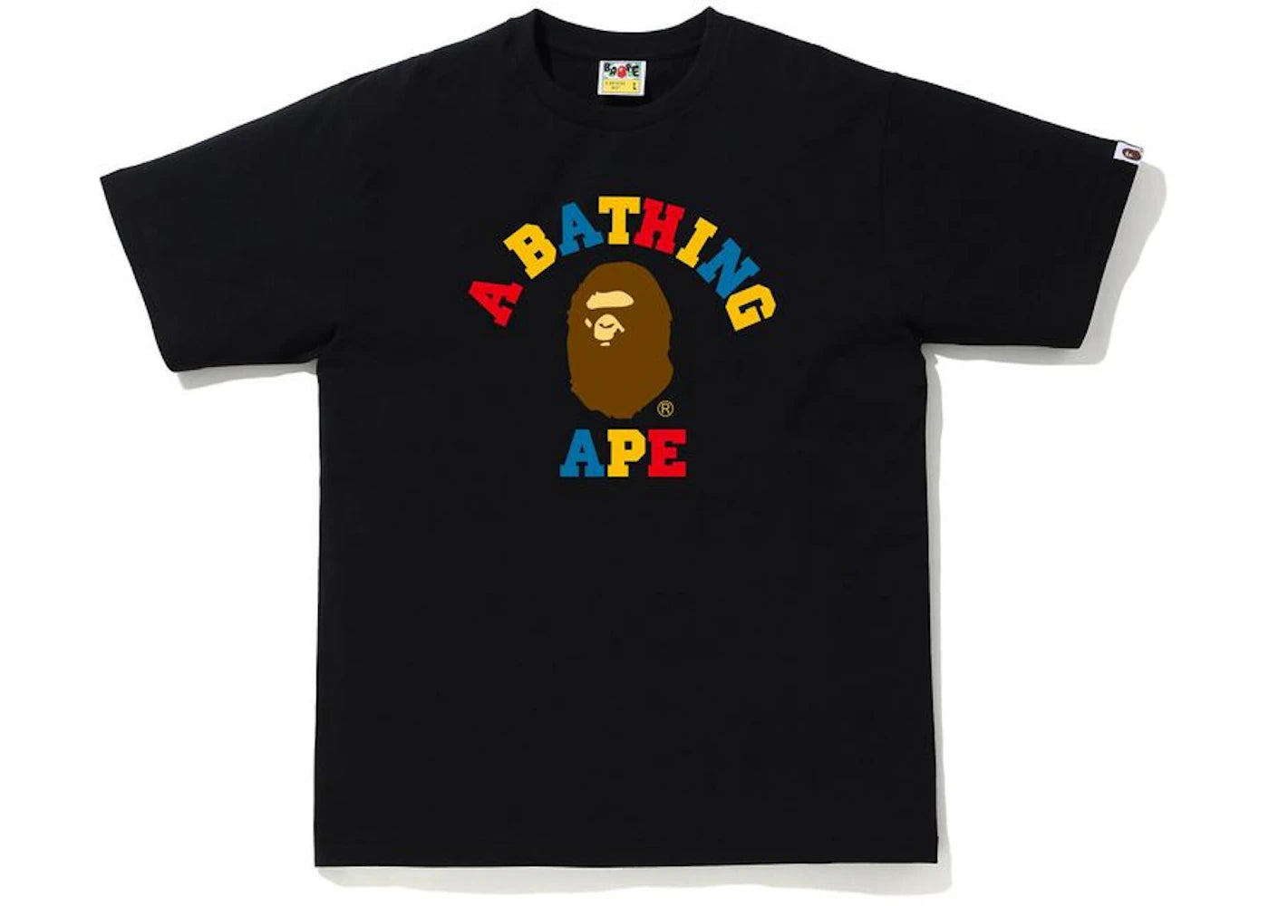 BAPE Colors College Tee Black/Multi