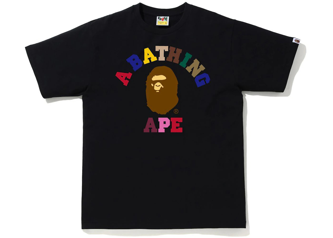 BAPE Colors College Tee (SS21) Black