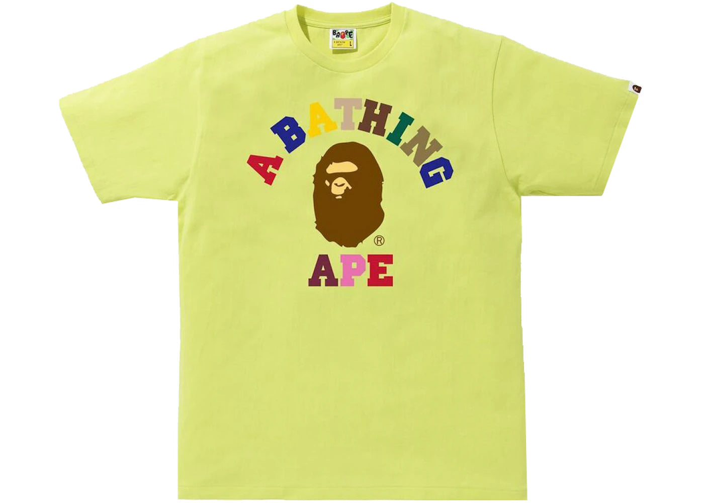 BAPE Colors College Tee Green