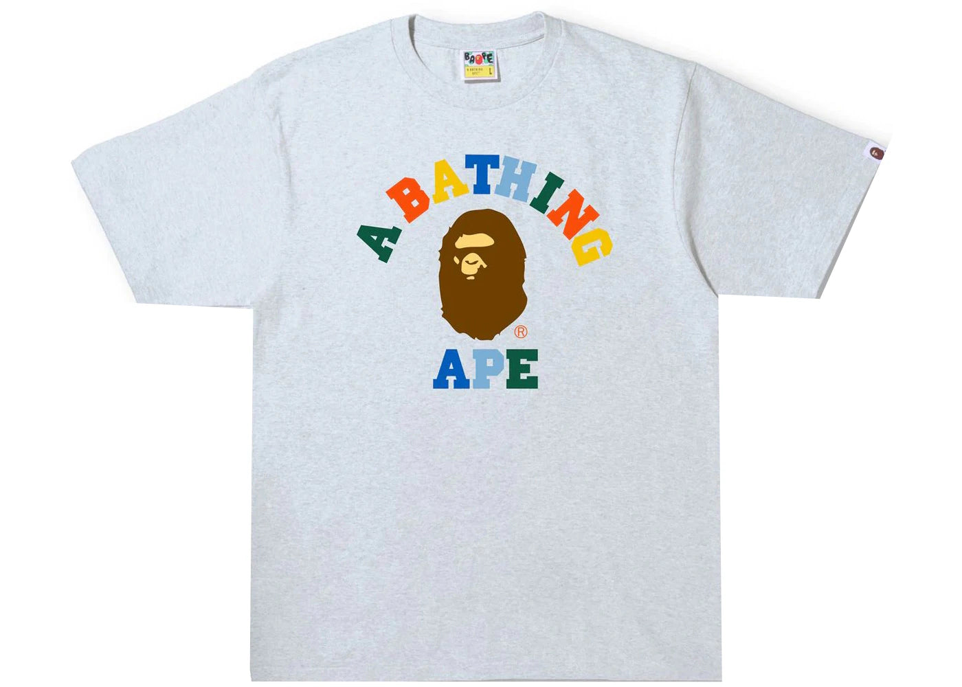 BAPE Colors College Tee (SS22) Gray
