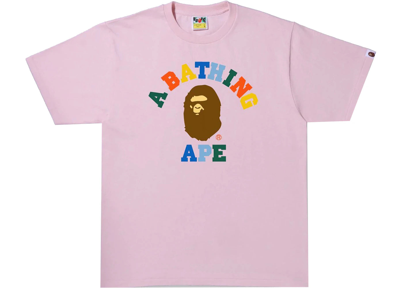 BAPE Colors College Tee (SS22) Pink