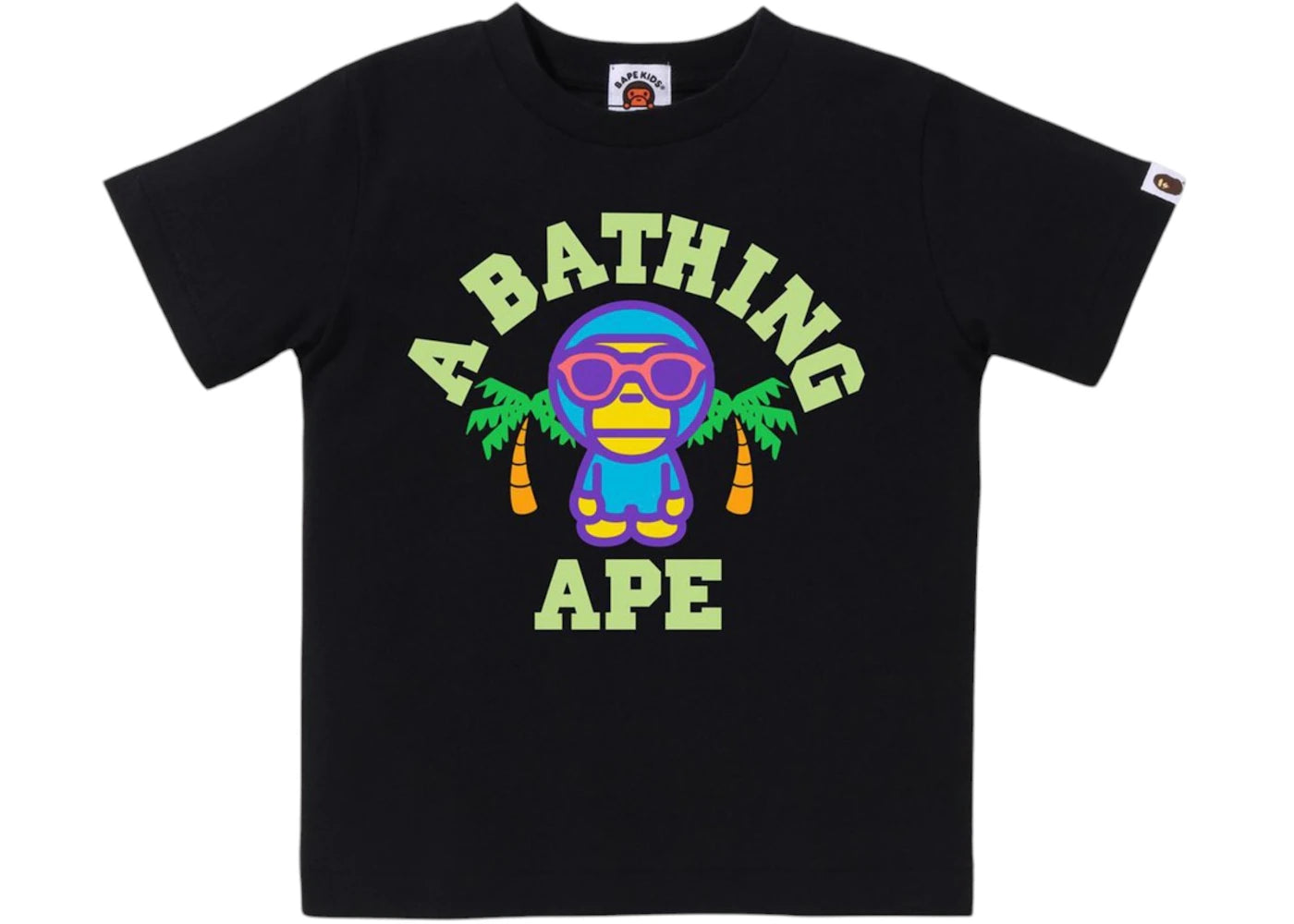 BAPE Colors Milo College Summer Tee Black