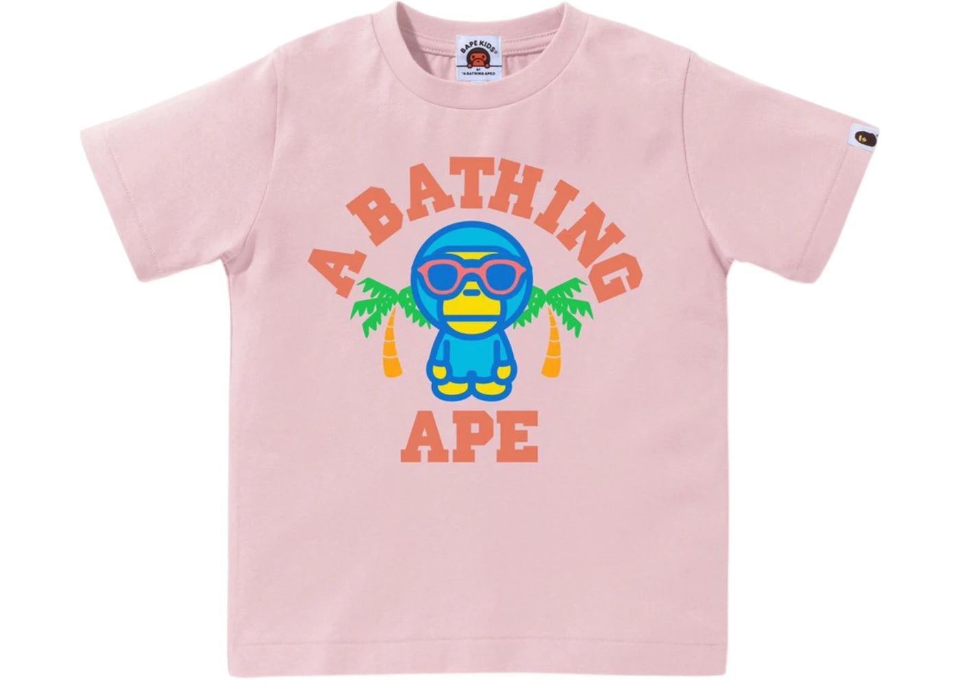BAPE Colors Milo College Summer Tee Pink