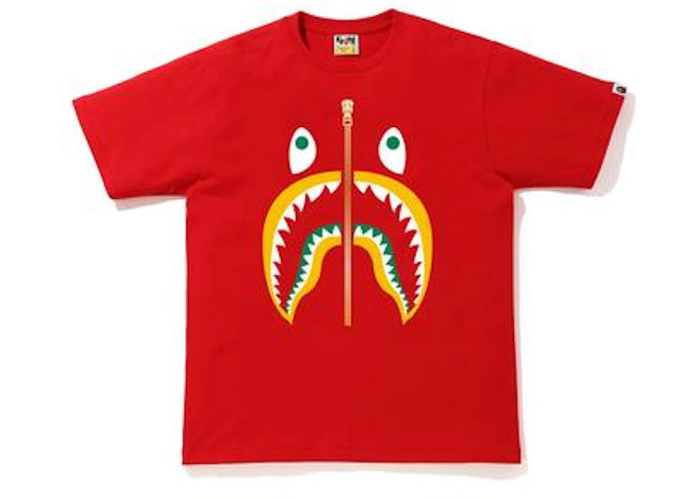 BAPE Colors Shark T-shirt Red/Yellow