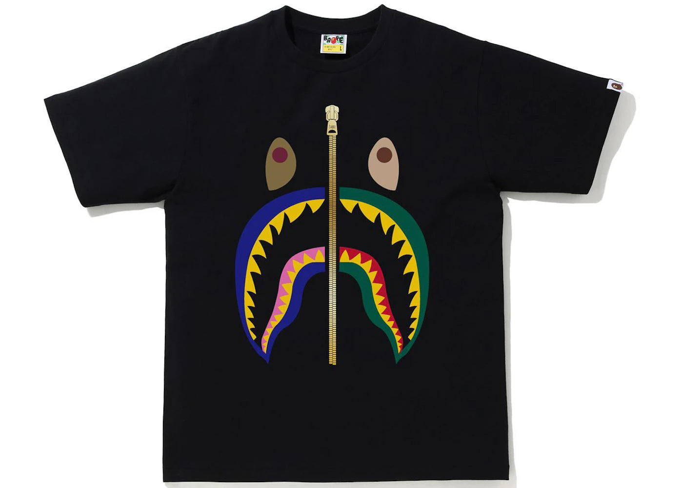 BAPE Colors Shark Tee Black