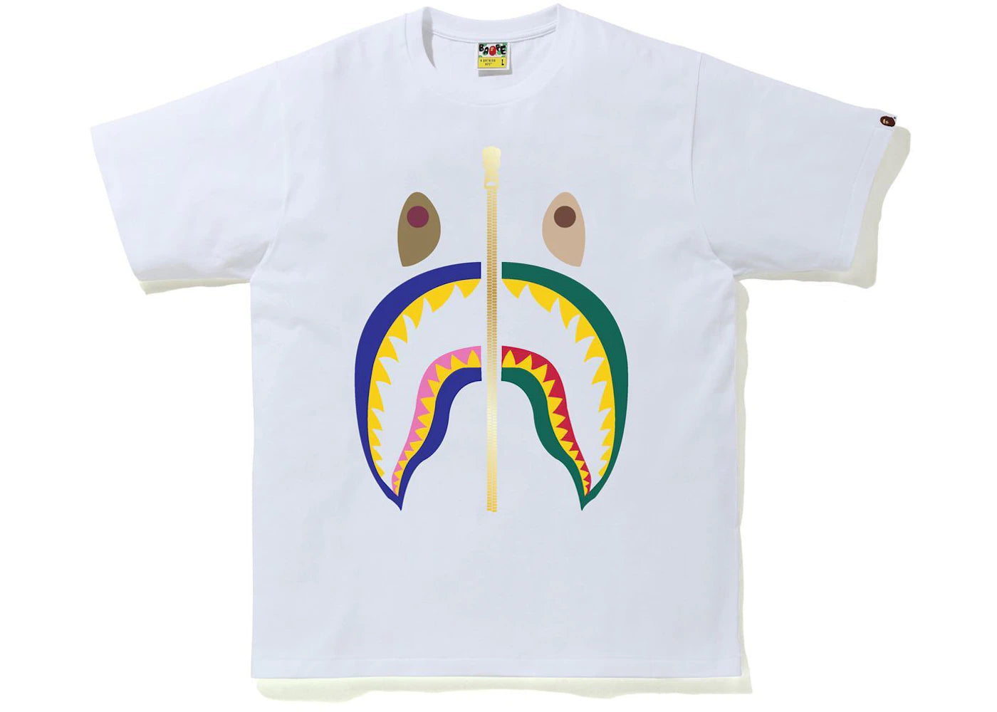 BAPE Colors Shark Tee White