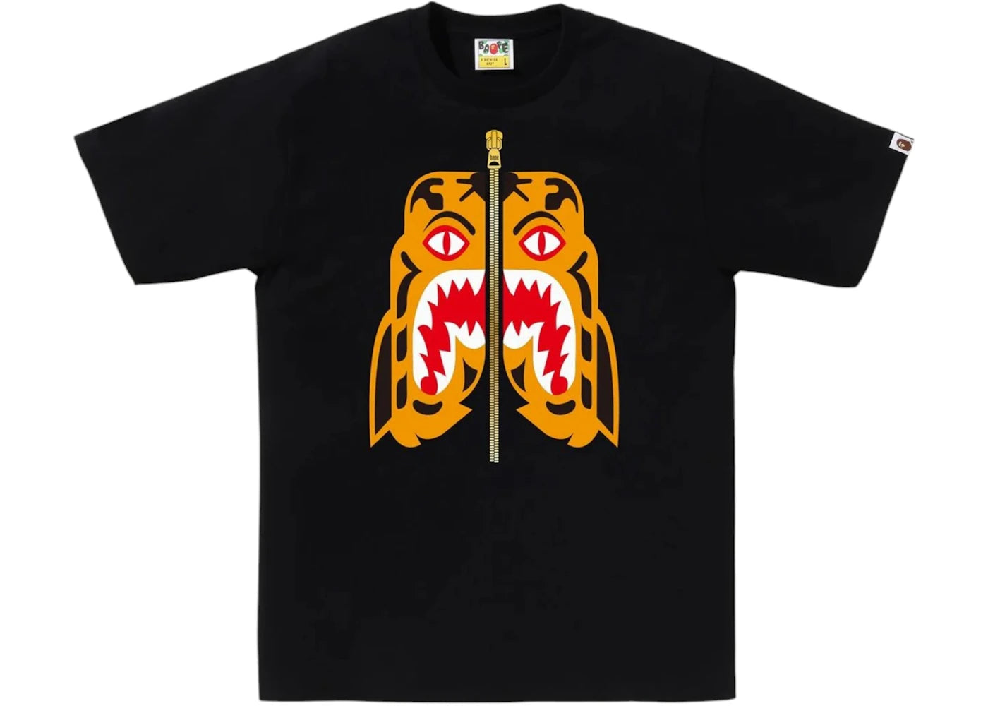 BAPE Colors Tiger Tee Tee Black