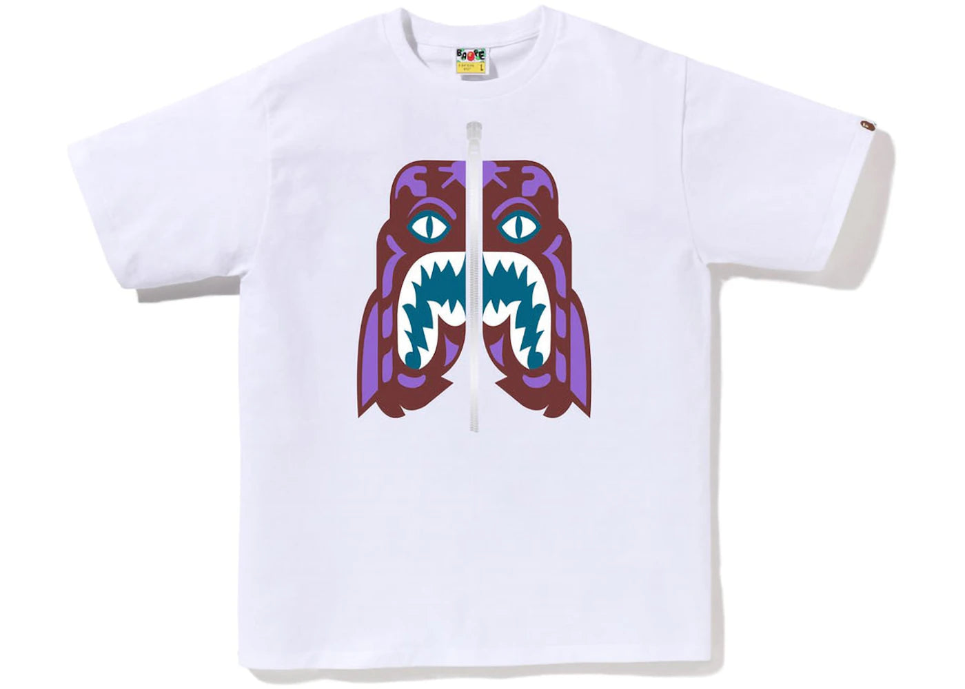 BAPE Colors Tiger Tee White