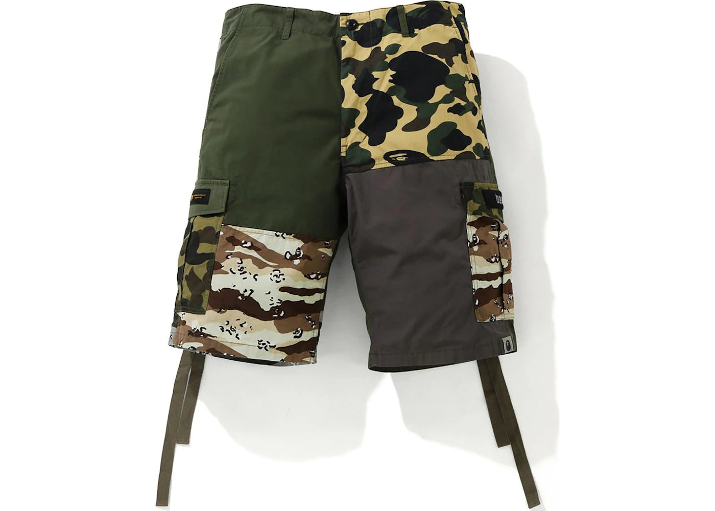 BAPE Crazy Camo 6 Pocket Wide Shorts Multi