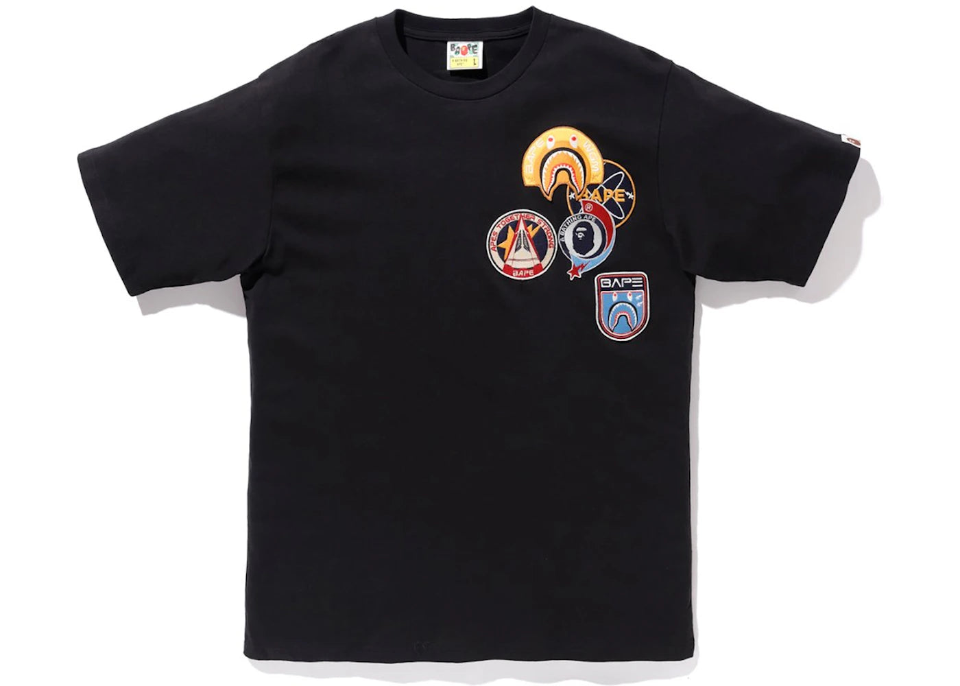 BAPE Crazy Patch Tee Black