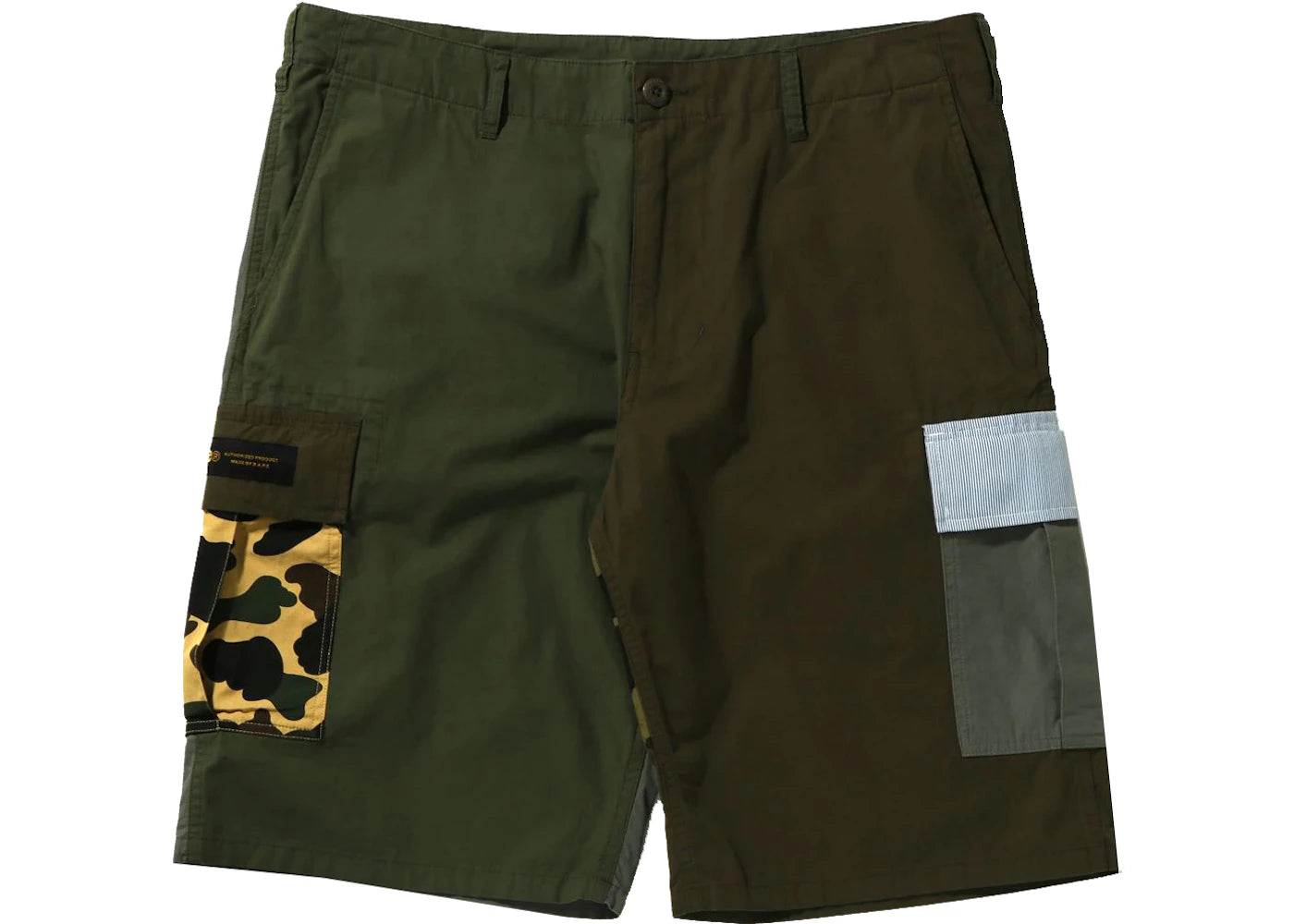 BAPE Crazy Pattern 6 Pocket Wide Fit Shorts Multi