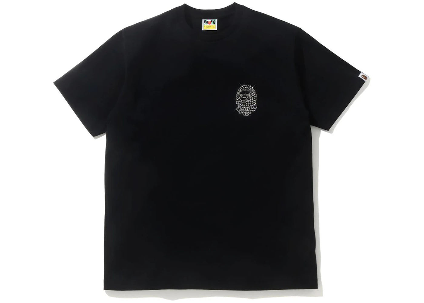 BAPE Crystal Stone Ape Head Tee Black