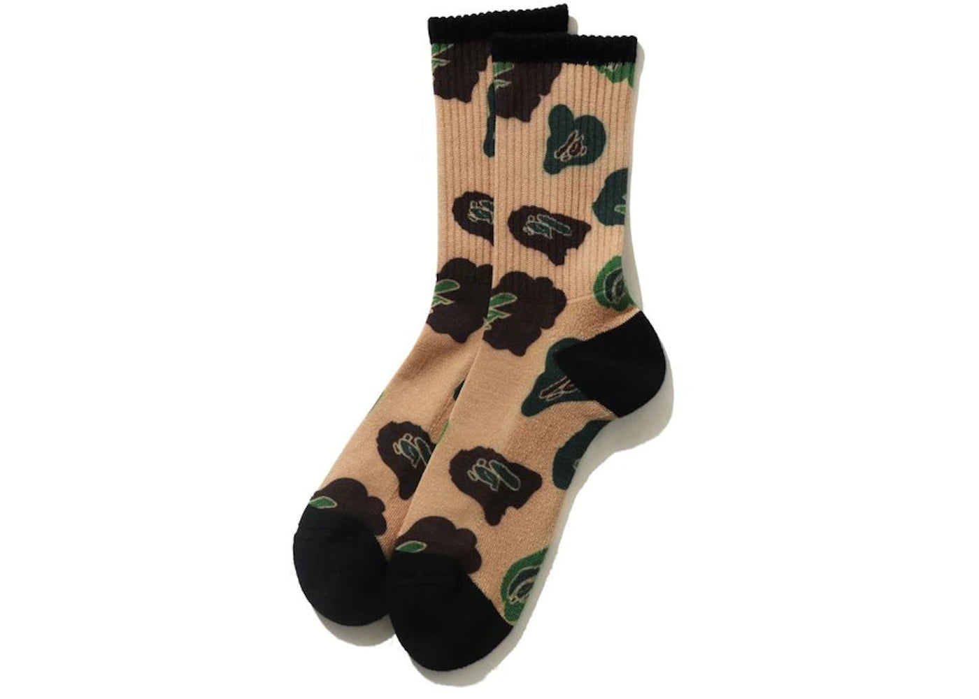 BAPE Def Camo Socks Beige
