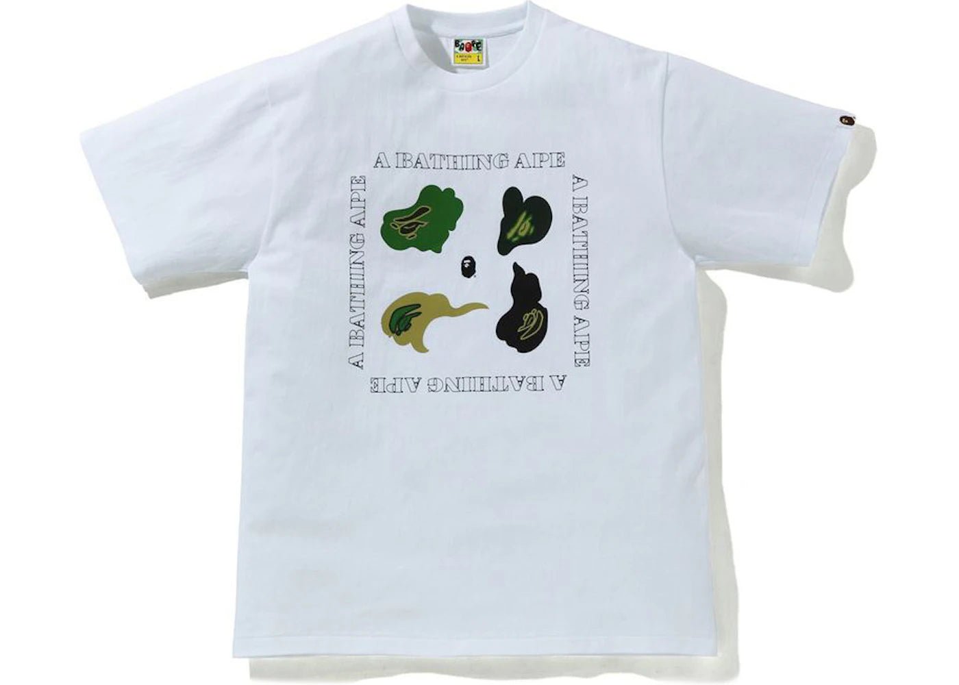 BAPE Def Camo Tee White/Green