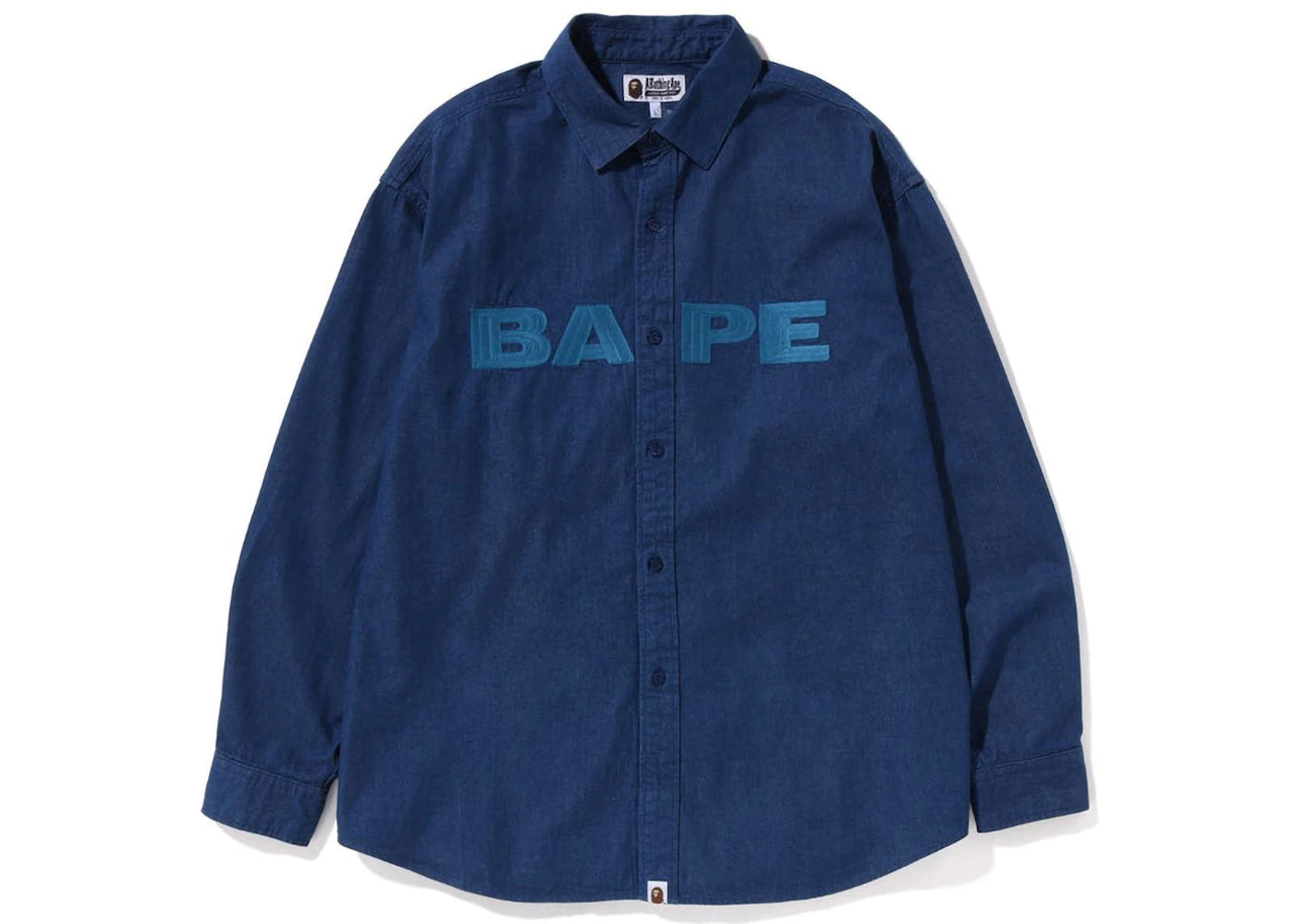 BAPE Denim Loose Fit Shirt Indigo